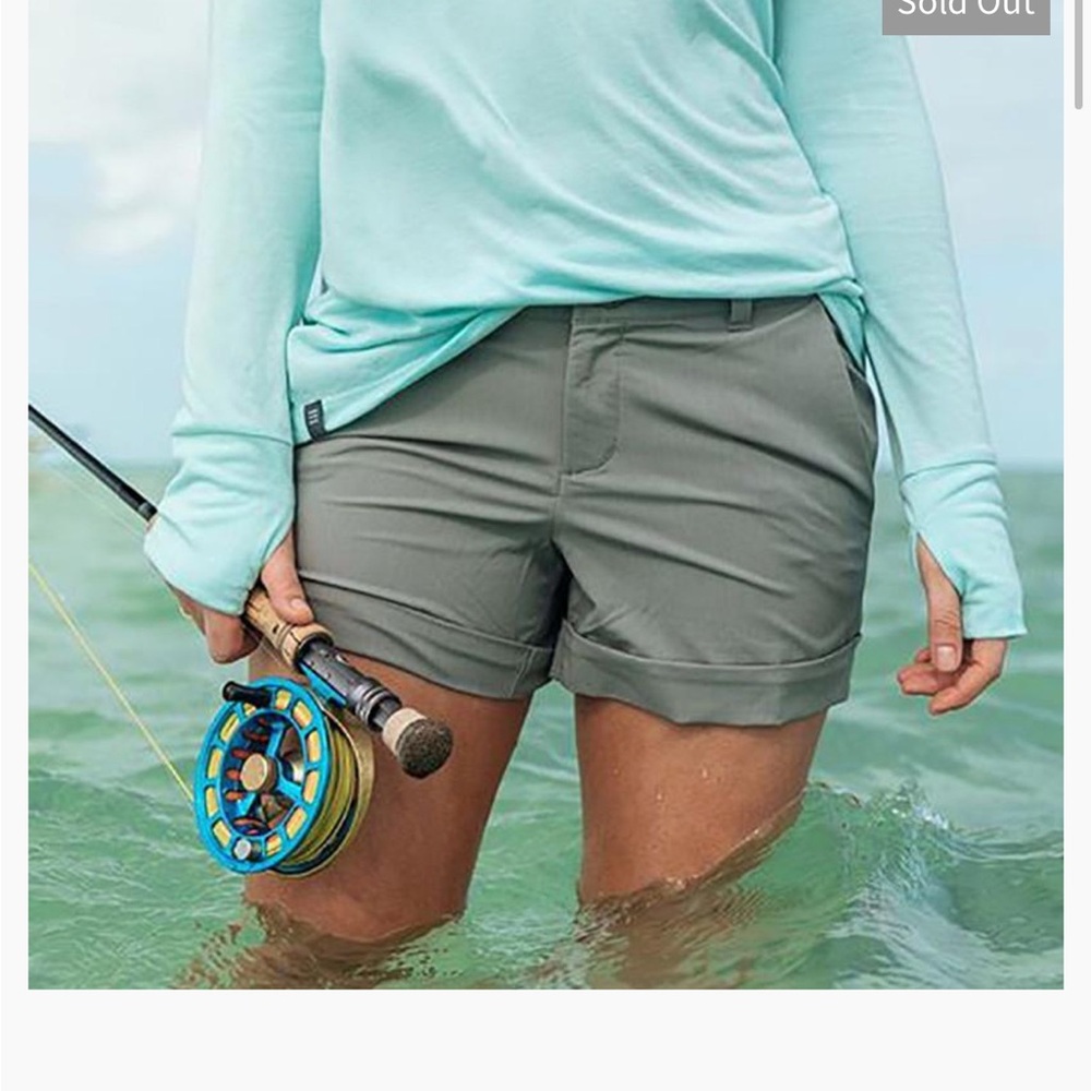 Women's free fly MED bamboo Gray Shorts